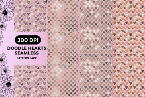 The Resurgence of Handcrafted Aesthetics: Integrating the Doodle Heart Seamless Patterns Bundle into Modern Design Workflows