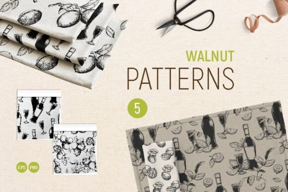 Unlocking Vintage Charm: The Versatility of the Walnut Vector Seamless Patterns Set