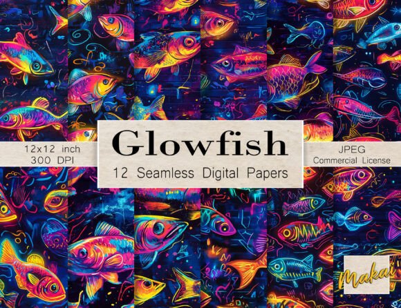 Unlocking Visual Impact: How 12 Neon Glow Fish Seamless Patterns Are Redefining Digital Design Trends
